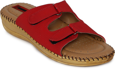 

1 WALK Women Red Flats