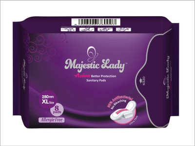 

majestic lady anion sanitary pads Sanitary Pad(Pack of 8)
