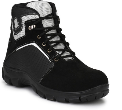 

Kavacha Steel Toe safety shoe , S 27 Casuals For Men(Black