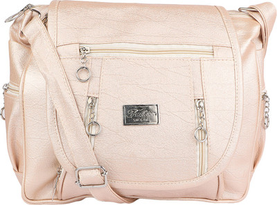 

Futureworld Women Casual Beige PU Sling Bag