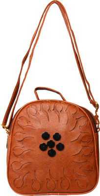 

ARTI Girls Casual Maroon Leatherette Sling Bag