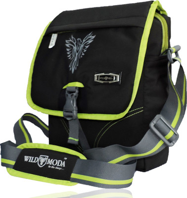 

Wildmoda Men Casual Green Polyester Sling Bag