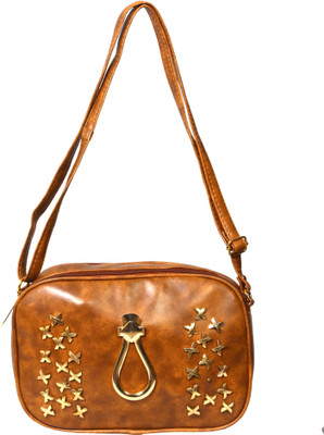 

ARTI Girls Casual Maroon Leatherette Sling Bag