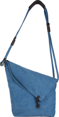 

Urbantra Women Casual Blue Canvas Sling Bag