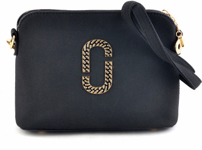 

Urbantra Women Casual Black Leatherette Sling Bag