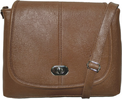 

AZED Collections Women Formal Brown PU Sling Bag