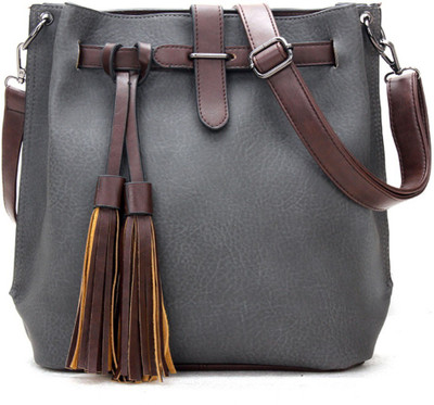 

Urbantra Women Casual Grey Leatherette Sling Bag