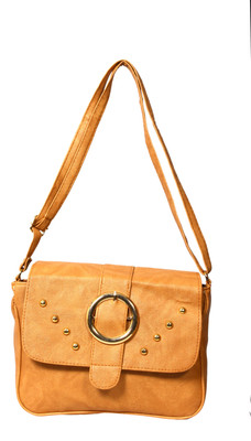 

ARTI Girls Casual Brown Leatherette Sling Bag