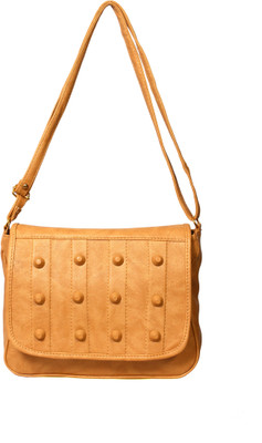 

ARTI Girls Casual Brown Leatherette Sling Bag