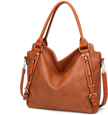 Urbantra Women Casual Brown Leatherette Sling Bag