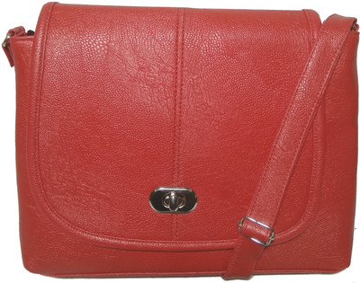 

AZED Collections Women Casual Red PU Sling Bag