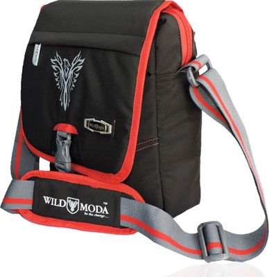 

Wildmoda Men Casual Red Polyester Sling Bag