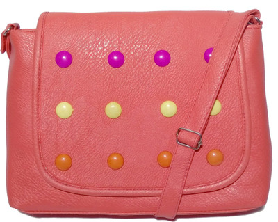

AZED Collections Women Casual Orange PU Sling Bag