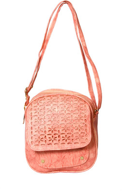 

ARTI Girls Casual Pink Leatherette Sling Bag
