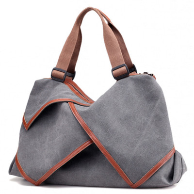 

Urbantra Women Casual Grey Canvas Hand-held Bag