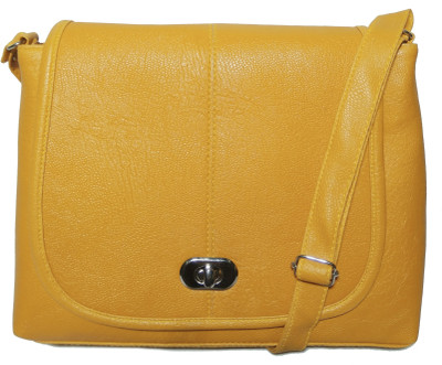 

AZED Collections Women Casual Yellow PU Sling Bag
