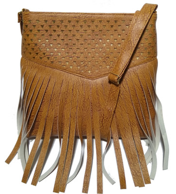 

AZED Collections Women Casual Tan PU Sling Bag