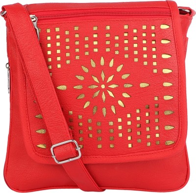 

Futureworld Women Casual Red PU Sling Bag