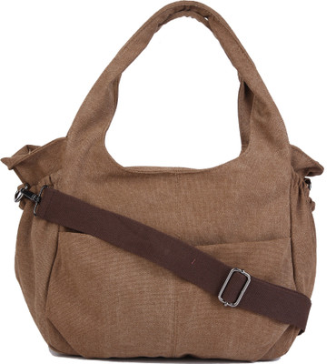 

Urbantra Women Casual Brown Canvas Hand-held Bag