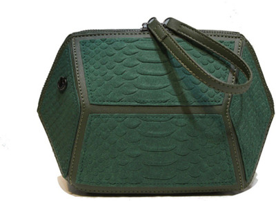 

Urbantra Women Casual Green Leatherette Hand-held Bag