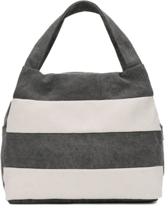

Urbantra Women Casual Grey, White Canvas Hand-held Bag