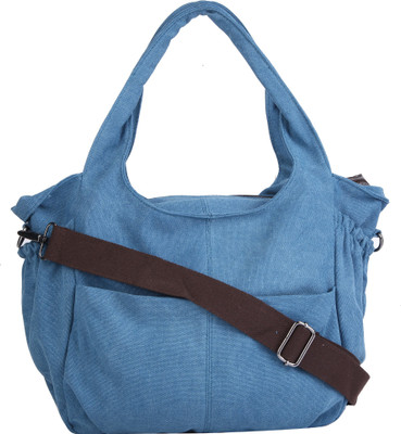 

Urbantra Women Casual Blue Canvas Sling Bag