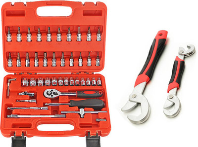 

ISC 1/4" Dr. Socket Wrench Set + Snap & Grip Socket Set(Pack of 46)