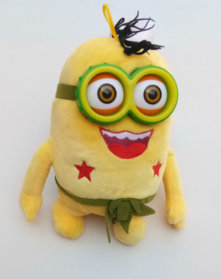 

Aparnas Cute looking cartoon minion despicable me 30cm teddybear stuffed soft plush toy for kids love girl - 30 cm(Yellow, Green), Green;yellow