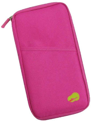 ClickUS Long Travel Passport Holder Wallet Case Pouch Organizer(Red)