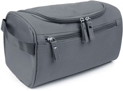 

ClickUS Hanging Fabric Travel Toiletry Bag Organizer and Dopp Kit(Grey)