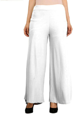 S2KCrafts Regular Fit Women White Trousers