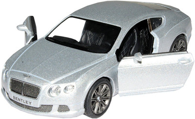 

Kinsmart 5" 1:38 Scale 2012 Bentley Continental GT Speed Model Car Door Openable and Pull Back Action From Flying Toyszer(Silver)