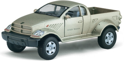 

Kinsmart 5" 1:42 Scale Dodge Ram Power Wagon Diecast Model Car Door Openable and Pull Back Action From Flying Toyszer(Gold)