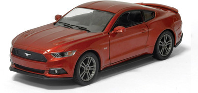 

Kinsmart 5" 1:38 Scale 2015 Ford Mustang GT Diecast Model Car Door Openable and Pull Back Action From Flying Toyszer(Orange)