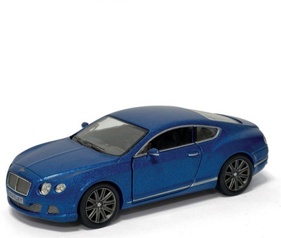 

Kinsmart 5" 1:38 Scale 2012 Bentley Continental GT Speed Model Car Door Openable and Pull Back Action From Flying Toyszer(Blue)
