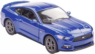 

Kinsmart 5" 1:38 Scale 2015 Ford Mustang GT Diecast Model Car Door Openable and Pull Back Action From Flying Toyszer(Blue)