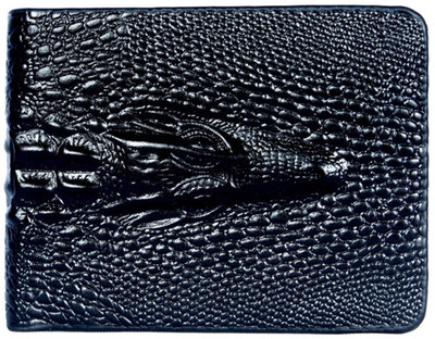 

myfizi Men Black Genuine Leather Wallet(5 Card Slots)