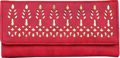 

Aisna Women Casual Red Artificial Leather Wrist Wallet(2 Card Slots)