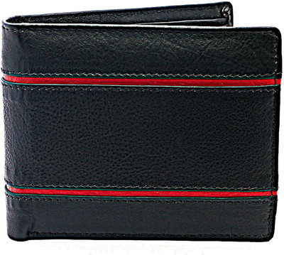 

NUKAICHAU Men Black Genuine Leather Wallet(6 Card Slots)