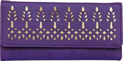

Aisna Women Evening/Party Purple Artificial Leather Wrist Wallet(2 Card Slots)