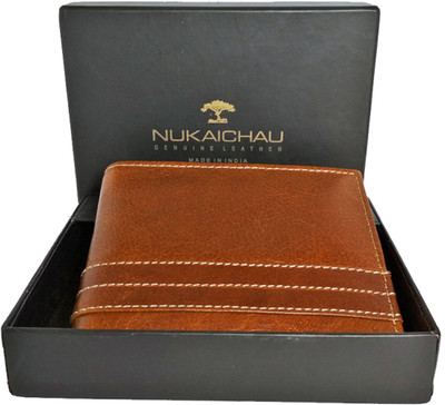 

NUKAICHAU Men Brown, Tan Genuine Leather Wallet(6 Card Slots)