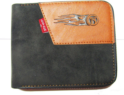 

Poland Boys Tan Artificial Leather Wallet(5 Card Slots), Black