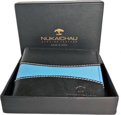 

NUKAICHAU Men Black, Blue Genuine Leather Wallet(6 Card Slots)