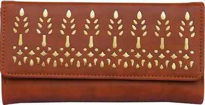 

Aisna Women Casual Tan Artificial Leather Wrist Wallet(2 Card Slots)