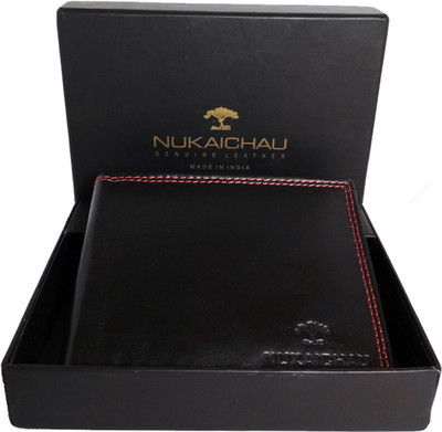 

NUKAICHAU Men Red, Black Genuine Leather Wallet(6 Card Slots)