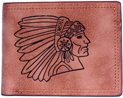 

myfizi Men Beige Genuine Leather Wallet(5 Card Slots)