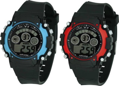 Frolik 221 Sport Style 7 Color Blue And Red Digital Kid Watch  - For Boys & Girls   Watches  (Frolik)