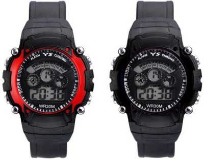 Frolik 222 Sport Style 7 Color Red And Black Digital Kid Watch  - For Boys & Girls   Watches  (Frolik)