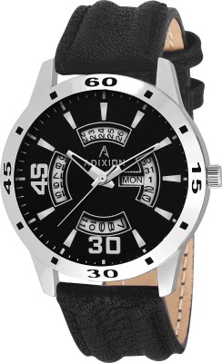 ADIXION 9519SLD01 Leather Strep Stainless Steel Day & Date Youth Watch Watch  - For Men & Women   Watches  (Adixion)