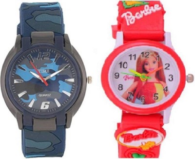 unequetrend blue military and Barbie Watch  - For Boys & Girls   Watches  (unequetrend)